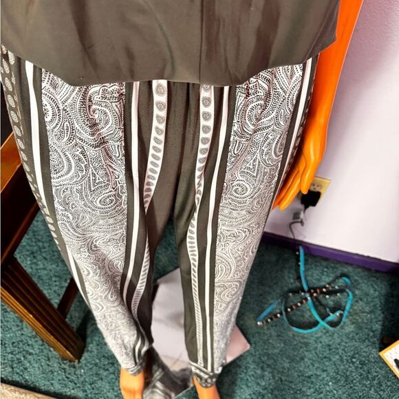 INC International Concepts Charcoal Blouse Pant Jumpsuit - Picture 13 of 16